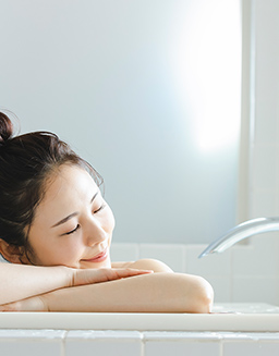 帰ってすぐお風呂に入れて快適